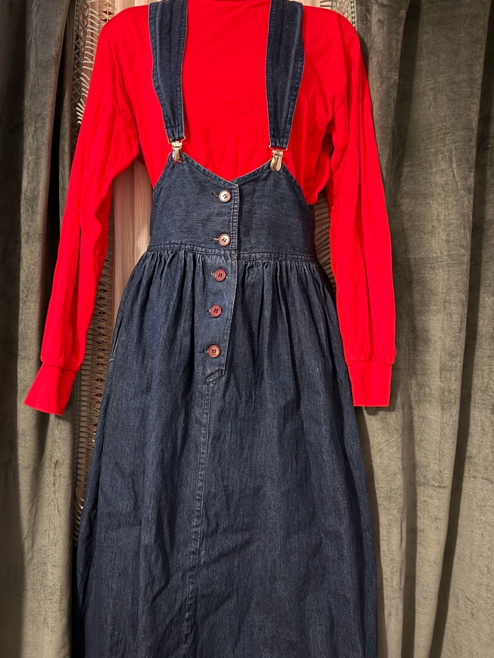 Women’s Denim Pinafore Dress